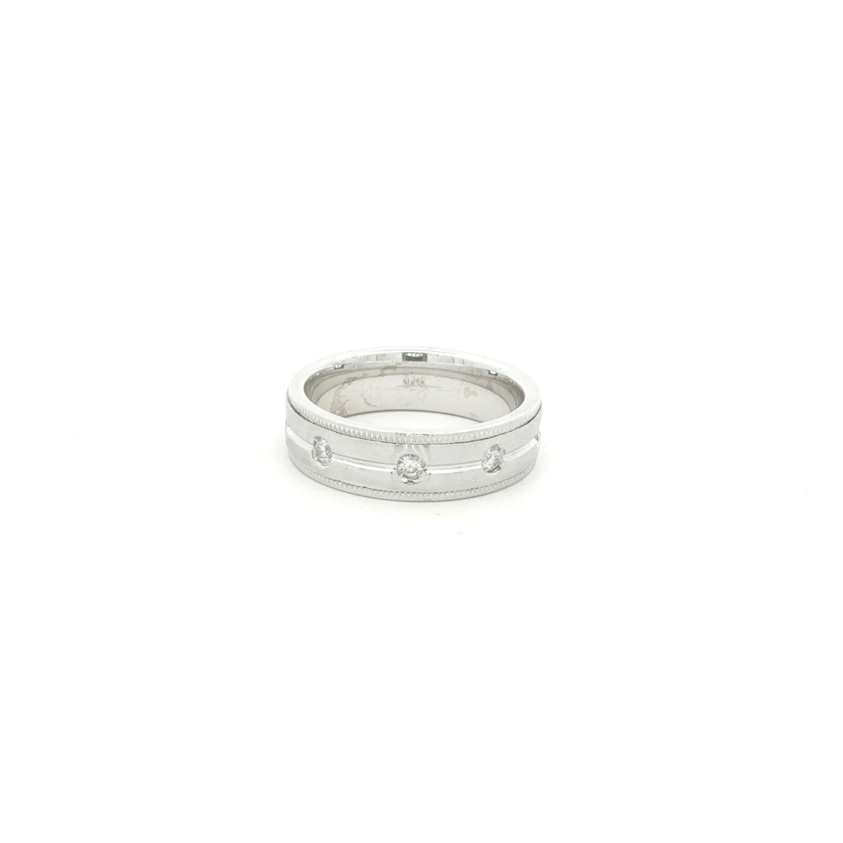 Diamond Wedding Bands  -  Men'