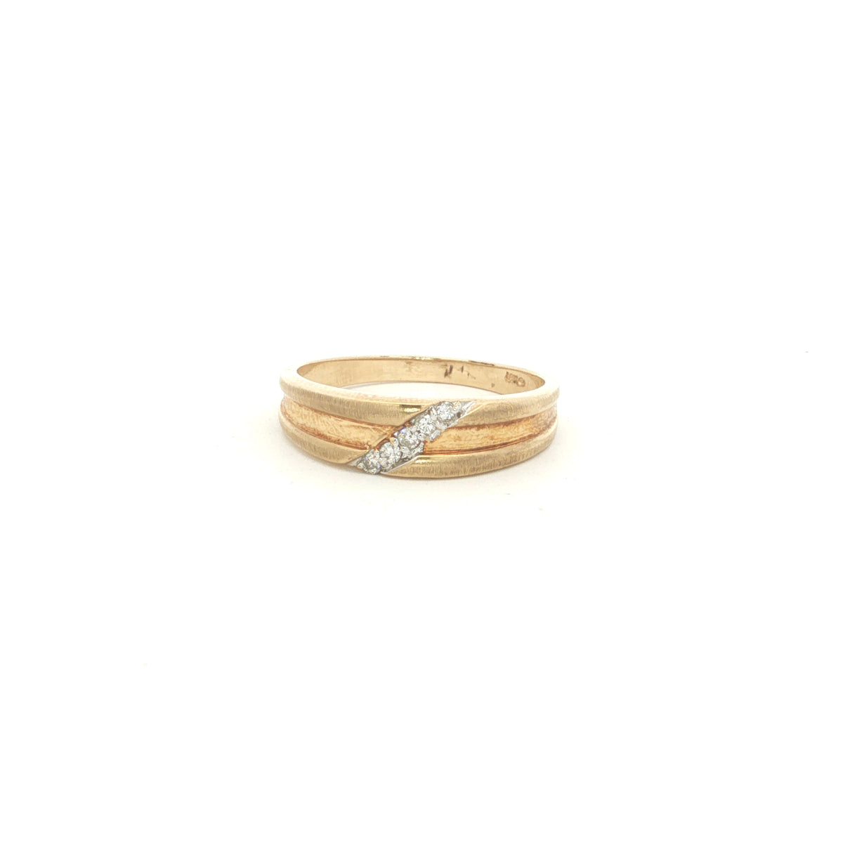 Diamond Wedding Bands  -  Men'