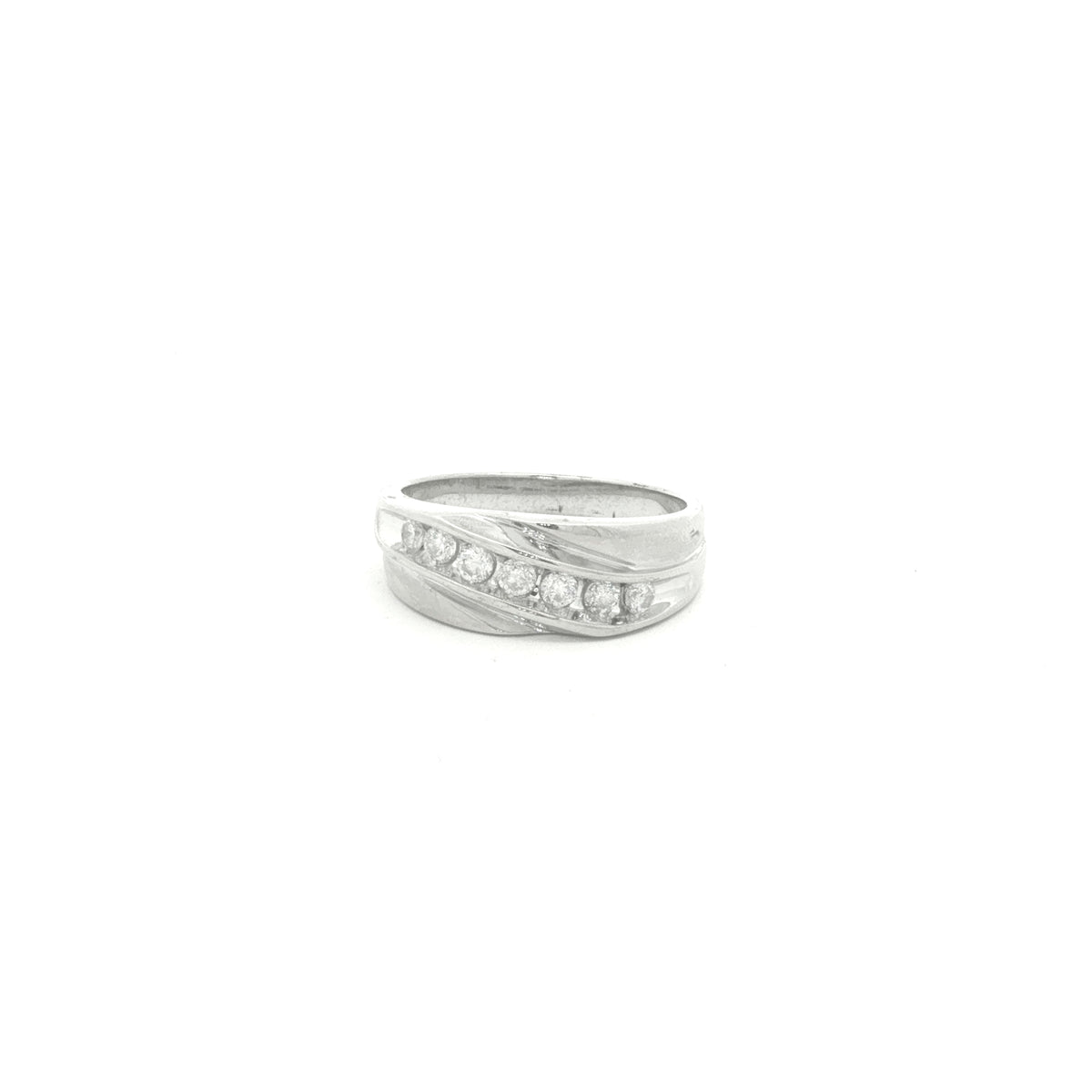 Diamond Wedding Bands  -  Men'