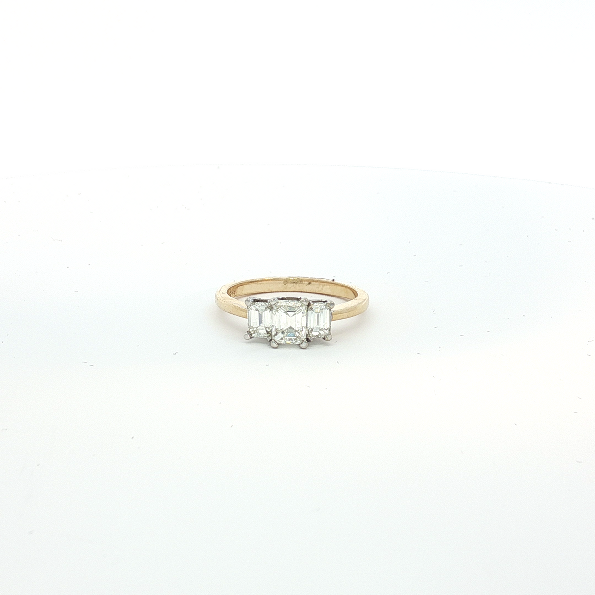 14K Yellow Gold Emerald cut Diamonds 1.40Ct