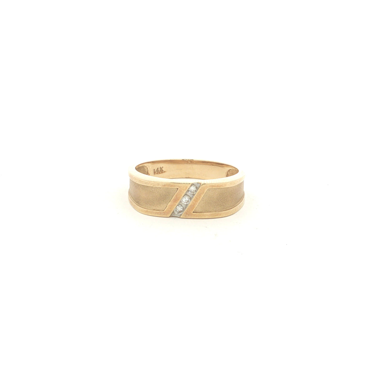 Gold Wedding Bands  -  Men'