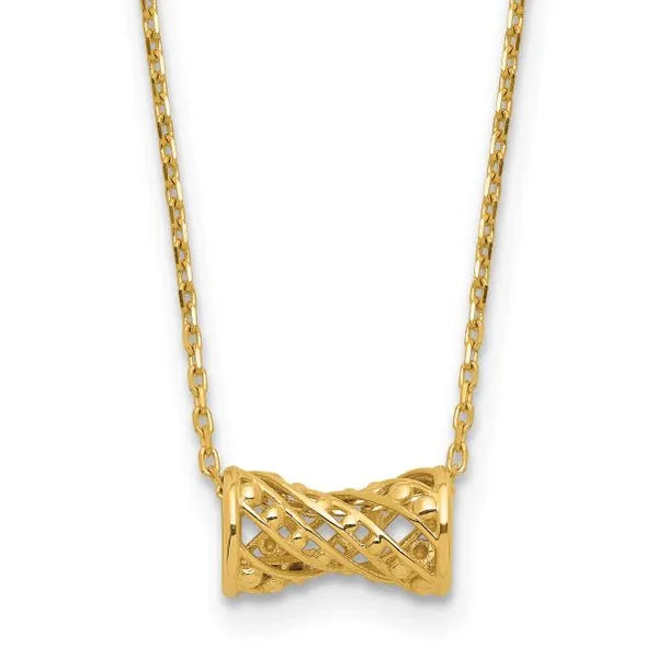 Leslie's 14K Polished Fancy Necklace