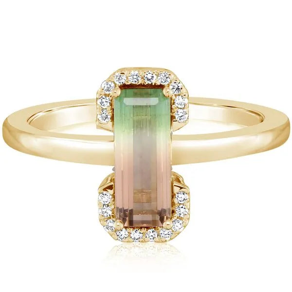 Yellow Gold Tourmaline Ring